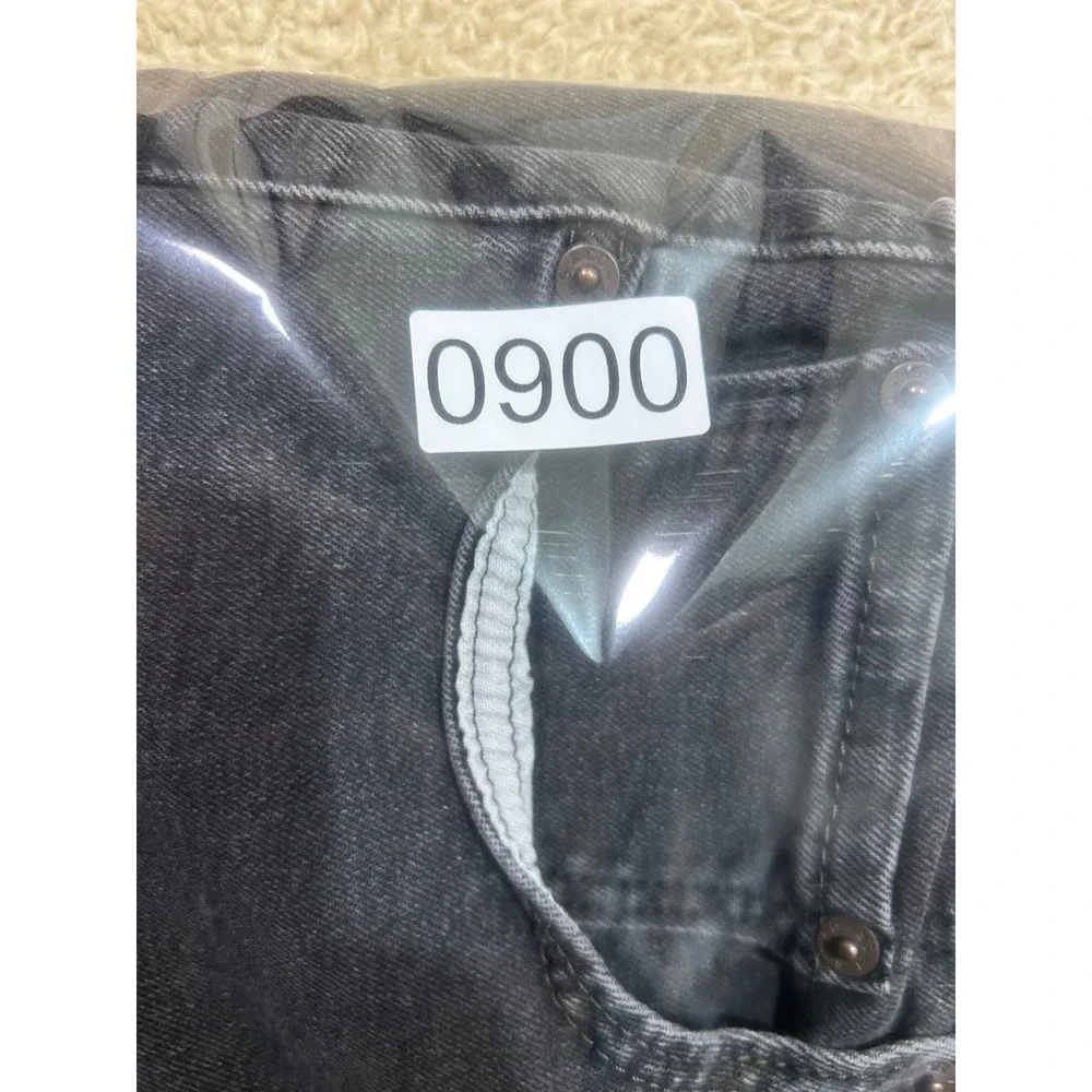 Levi Strauss Co Mens 412 Regular Taper Dark Wash Cut Off‎ Denim Shorts W38